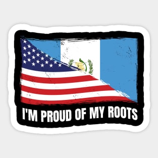 Proud Guatemala Flag, Republica Guatemalan gift heritage, Guatemalan girl Boy Friend Guatemalteco Chapina Sticker